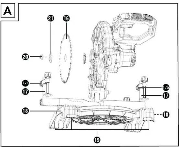 PARKSIDE PAKSP 20Li A1 - CORDLESS CROSS CUT MITRE SAW - 2