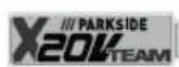 PARKSIDE PALP 20Li B2 - Symboles sur l'accumulateur - 1