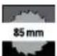 PARKSIDE PTS 710 A1 - Cutting saw blade (symbols) - 7