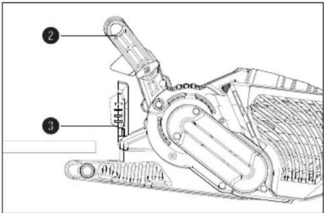 PARKSIDE PBSD 900 A1 - Frontabdeckung hochklappen - 1