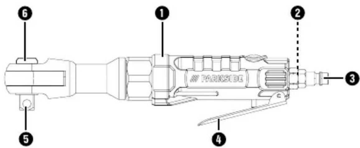 PARKSIDE PDRS 6.3 B2 - AIR RATCHET SET - 1