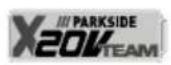 PARKSIDE PGKGA 40Li B2 - Símbolos gráficos en el aparato - 1