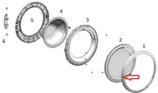 SIEMENS WG44G2M5NL - Demontaż componentów drzwickzek - 1