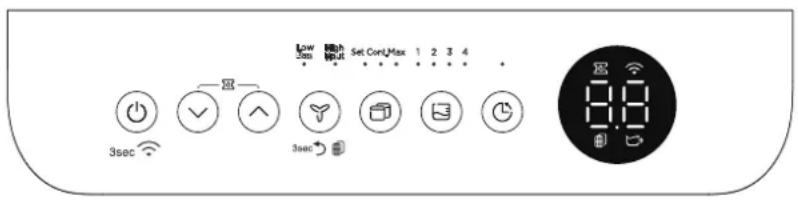 MIDEA MC35MSWBA3RCM - Control Panel Features - 1