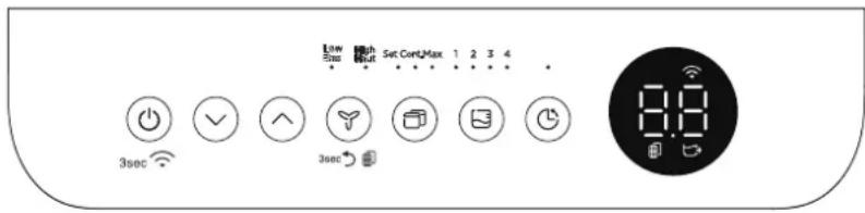 MIDEA MC35MWKBA3RCM - Fonctionnalités du Panneau de Contrôle - 2