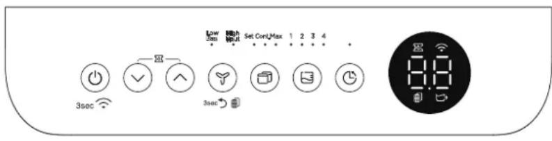 MIDEA MC50MSKBA3RCM - Control Panel Features - 1