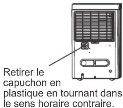MIDEA MAD50C1AWS - Évacuation de l'eau en continu - 1