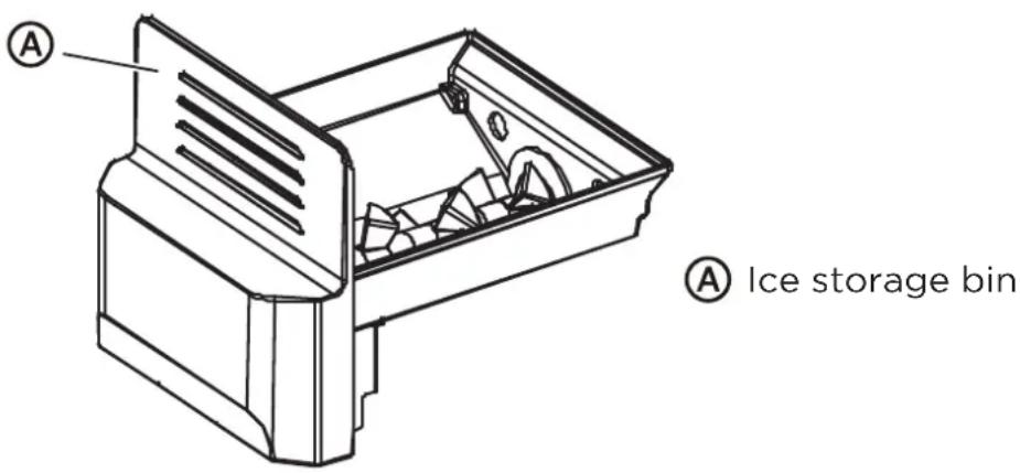 MIDEA MRS26D5AST - To Remove the Ice Bin: - 1