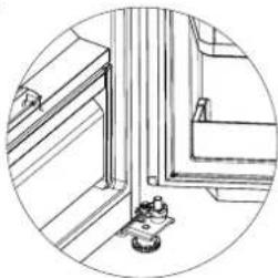 MIDEA MRS26D5AST - Retrait de la porte du réfrigérateur - 2