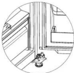 MIDEA MRS26D5AST - Assemblage de la porte du réfrigérateur - 1