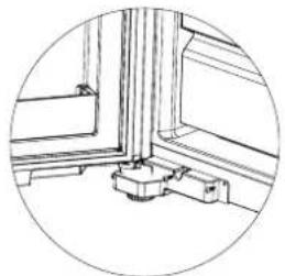 MIDEA MRS26D5AST - Retrait de la porte du congélateur - 1