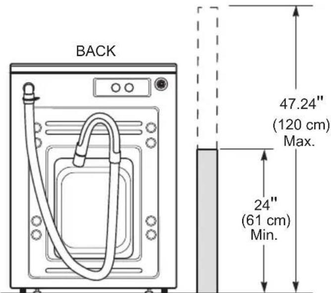 BACK 47.24" (120 cm) Max. 24" (61 cm) Min.