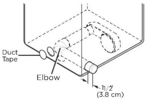 MIDEA MLE52N4AWW - Option 1: Side venting - 2