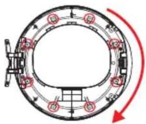 MIDEA MLE52N4AWW - PROCEDURE D'INVERSION DE PORTE - 4