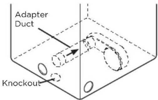 MIDEA MLE52N4AWW - Option 2: Bottom venting - 1