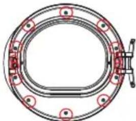 MIDEA MLE52N4AWW - DOOR REVERSAL PROCEDURE - 6
