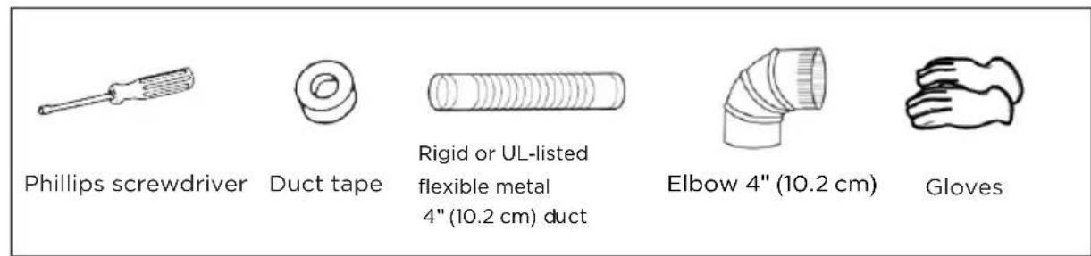 MIDEA MLE52N4AWW - Tools and materials you will need - 1