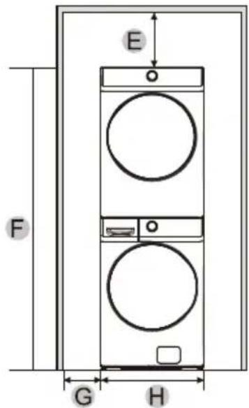 MIDEA MLE52N4AWW - STACKED INSTALLATION - 2