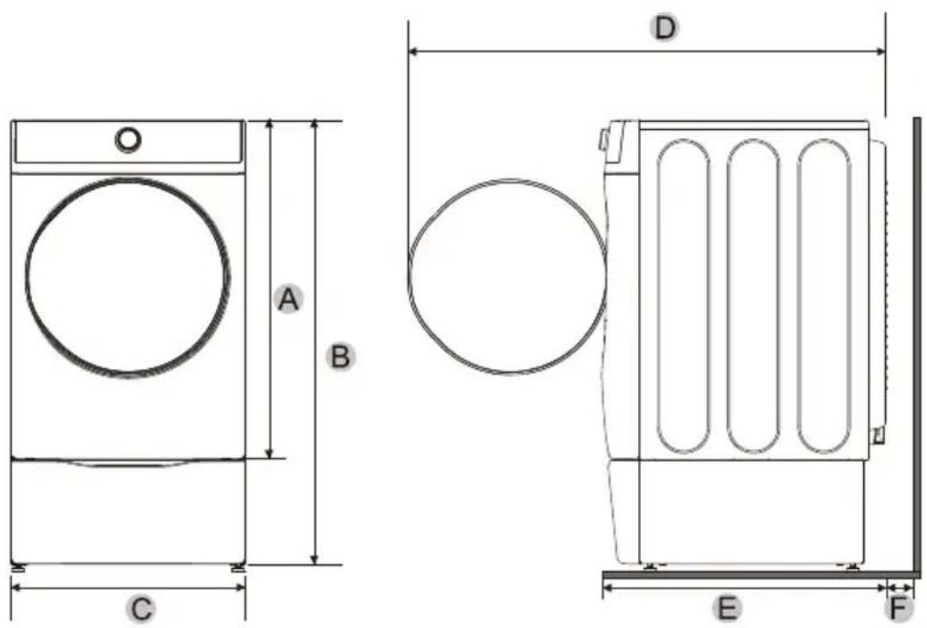 MIDEA MLE52N4AWW - PEDESTAL INSTALLATION - 1