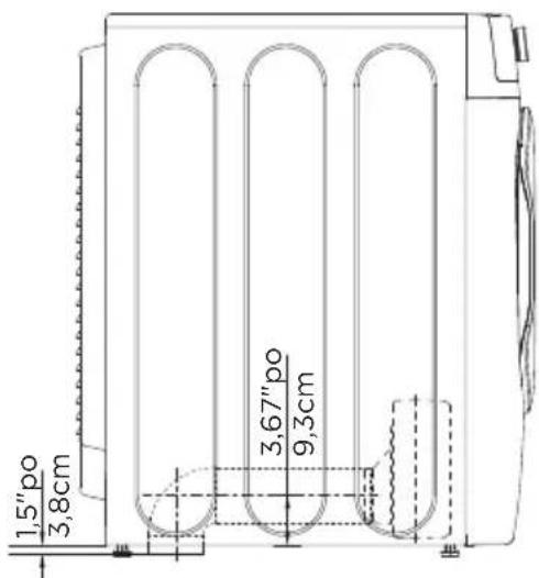 MIDEA MLE52N4AWW - Dimensions pour l'installation - 5