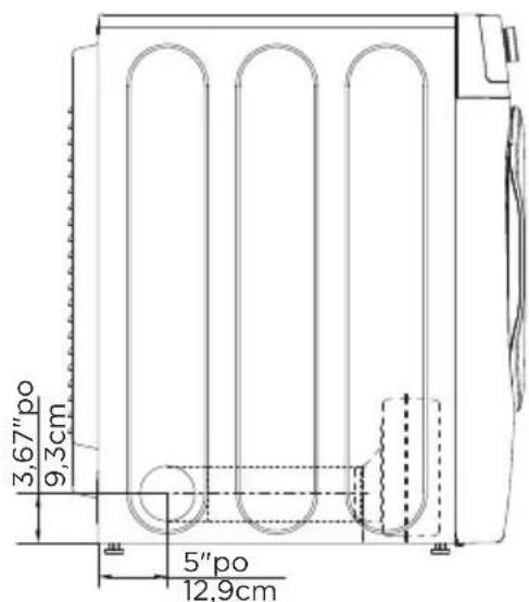 MIDEA MLE52N4AWW - Dimensions pour l'installation - 3