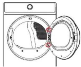 MIDEA MLE52N4AWW - PROCEDURE D'INVERSION DE PORTE - 1