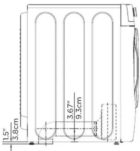MIDEA MLE52N4AWW - Dimensions for installation - 5