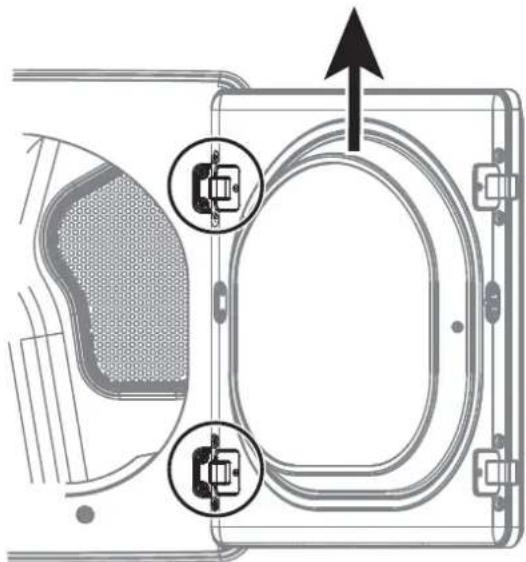 MIDEA MLE45N1BWWC - DOOR REVERSAL PROCEDURE - 1