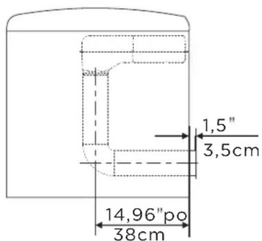 MIDEA MLE45N1BWWC - Dimensions pour l'installation - 2