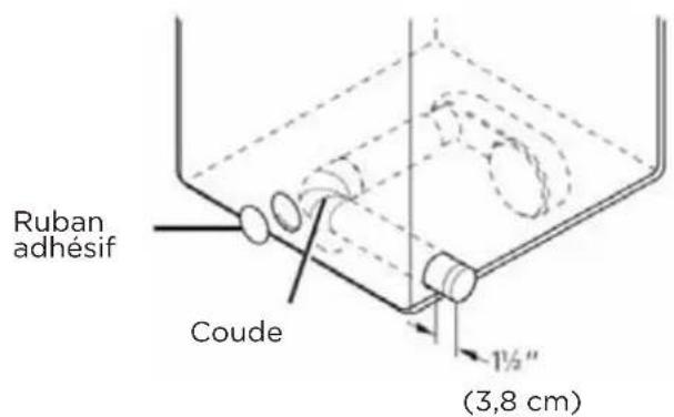 MIDEA MLE45N1BWWC - Option 1: aération latérale - 2