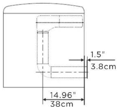 MIDEA MLE45N1BWWC - Dimensions for installation - 2