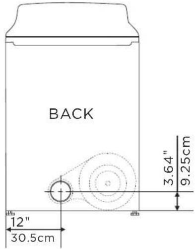 MIDEA MLE45N1BWWC - Dimensions for installation - 1