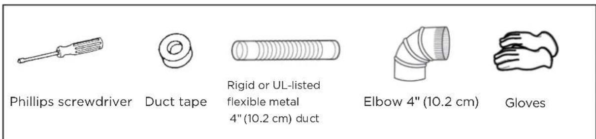 MIDEA MLE45N1BWWC - Tools and materials you will need - 1