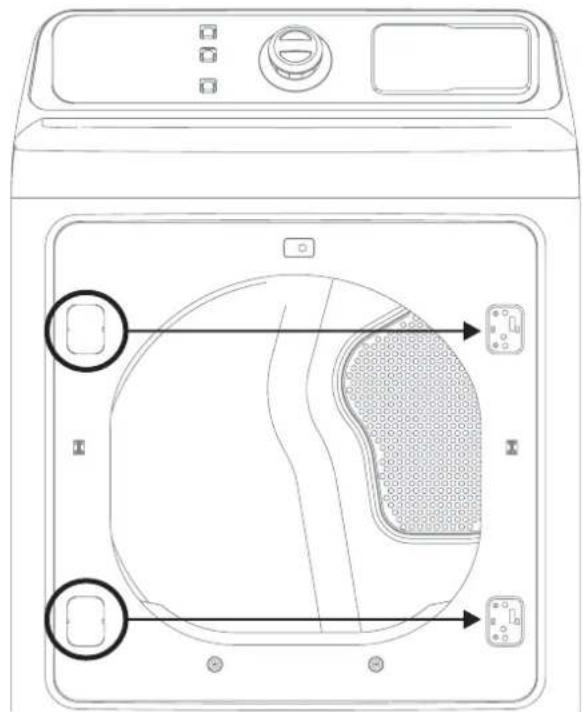 MIDEA MLE45N1BWWC - Étape 2: déplacer les charnières des charnières de porte - 1