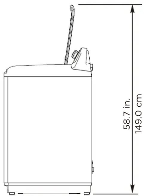 58.7 in. 149.0 cm