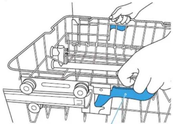 MIDEA MDT24H3ASTC - To Raise the Upper Rack: - 1