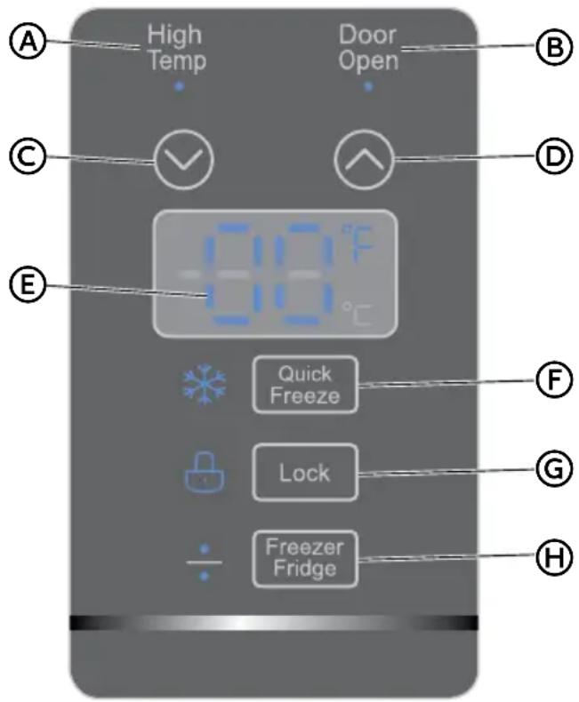 MIDEA MRU17F6AWW - CONTROLES - 1