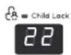MIDEA MLE41N1AWWC - Setting the child lock - 1