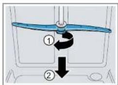 BOSCH SMV6ZBX01D - Retirer un bras d'aspiration - 1