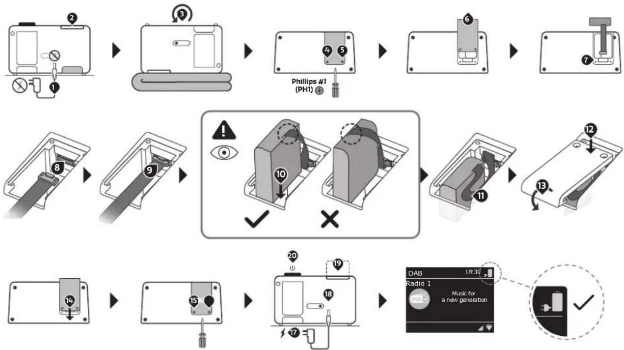 PURE Evoke Play - Utilizzo di ChargePAK (Solo Evoke Play) - 1