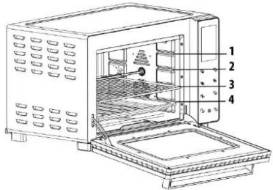 CASO TO 32 electronic - Positionnement de la grille du grill - 1