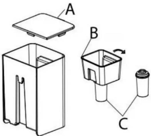 CASO HW 600 - Replacing the waterfilter - 1