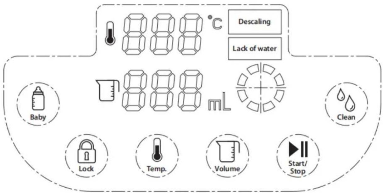 CASO HW 600 - Bedienfeld - 1