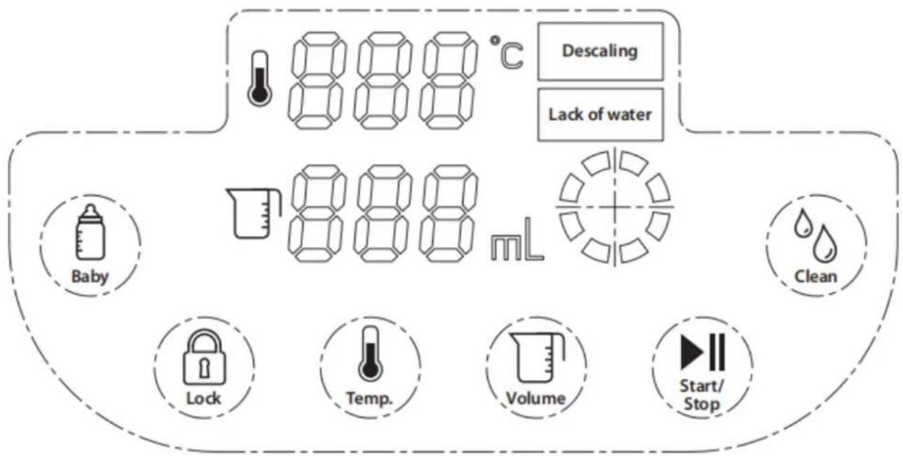 CASO HW 600 - Control panel - 1