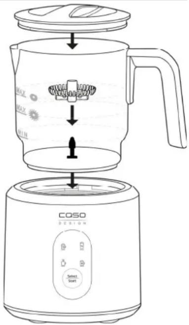CASO Crema & Choco - Milchschaum und Heiße Milch: - 1