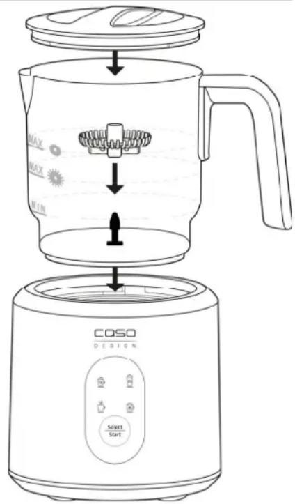 CASO Crema & Choco - Espuma de leche y leche caliente: - 1