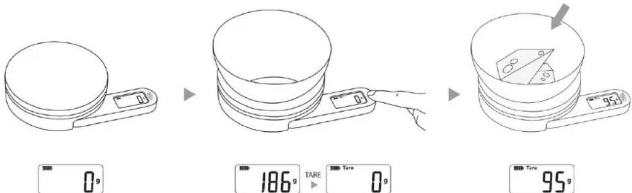 CASO Kitchen EcoMate - TARE-Funktion - 1