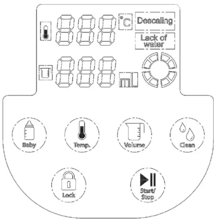 CASO HW 660 - Bedieningsveld - 1