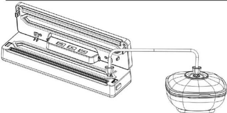 CASO VR 190 advanced - Envasar al vacio en un recipiente de vacio - 1