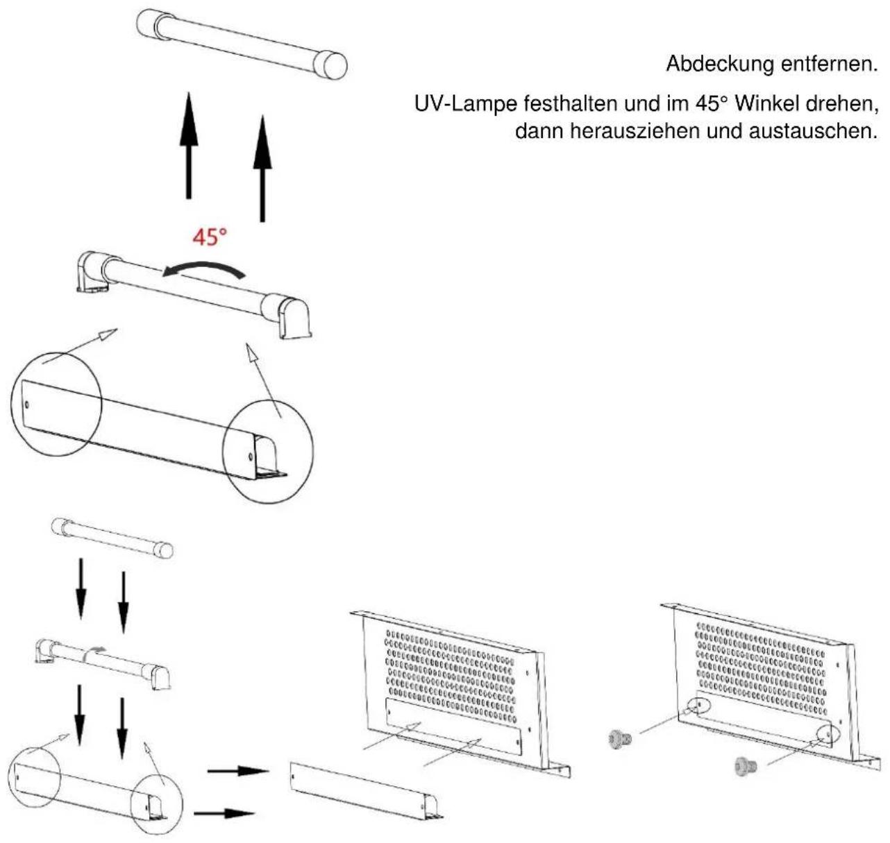 CASO VRH 690 advanced - Wechsel der UV-Lampe - 1